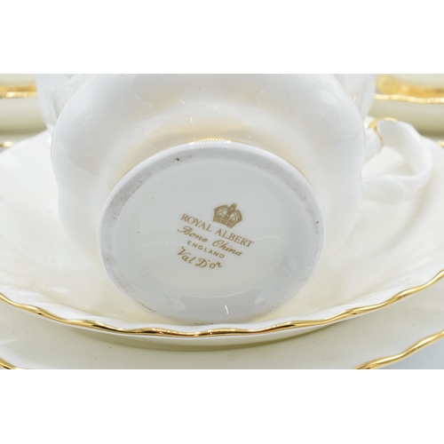 60 - A collection of Royal Albert Val D'or items to include 6 trios (18 pieces). In good condition with n... 