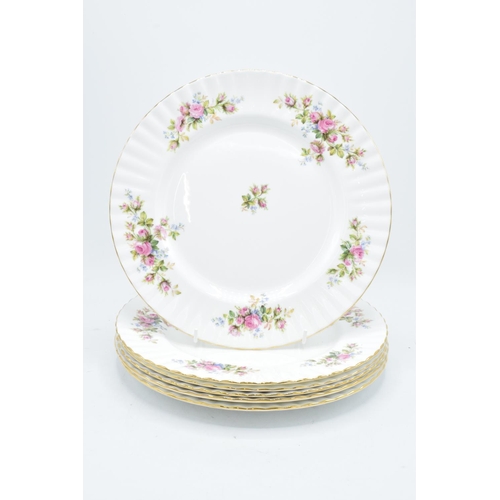 65 - A collection of Royal Albert Moss Rose items to include 6 x 27cm diameter dinner plates (6). In good... 