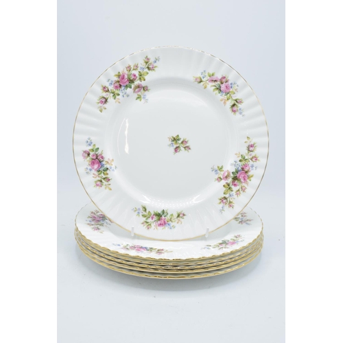 67 - A collection of Royal Albert Moss Rose items to include 6 x 27cm diameter dinner plates (6). In good... 