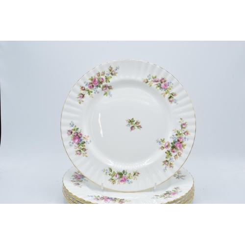 67 - A collection of Royal Albert Moss Rose items to include 6 x 27cm diameter dinner plates (6). In good... 