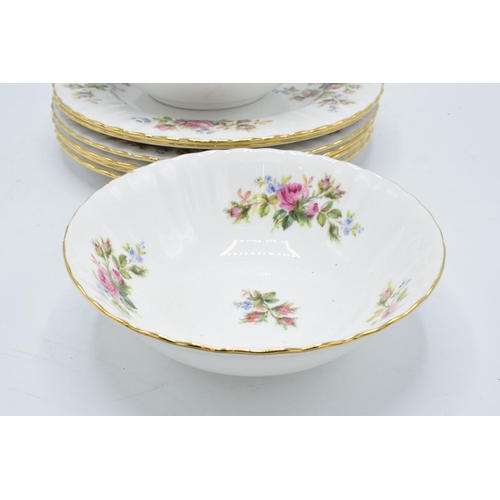 68 - A collection of Royal Albert Moss Rose items to include 6 x 16cm diameter bowls and 6 x 20.5cm diame... 