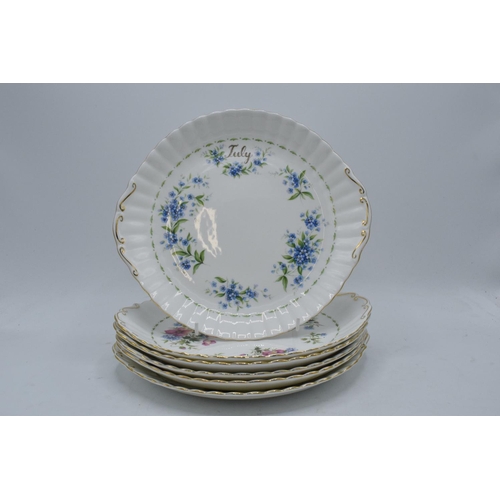 70D - A collection of Royal Albert items in the Flower of the Month Series to include 6 x cake plates with... 