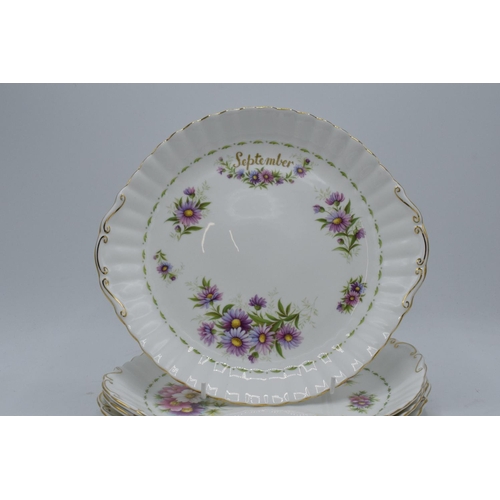 70D - A collection of Royal Albert items in the Flower of the Month Series to include 6 x cake plates with... 