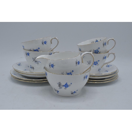 70E - A collection of Shelley Fine Bone China items in the Charm design 13752 to consist of 4 trios togeth... 