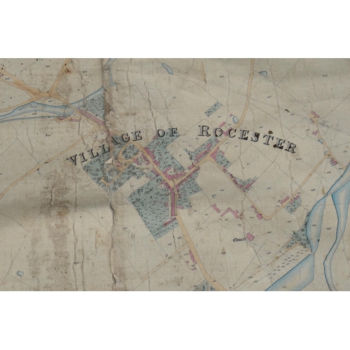 269 - A 19th century 'Plan of the Parish of Rocester in the County of Stafford, Binns and Clifford, Survey... 