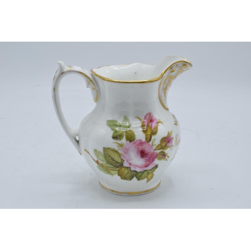 95F - A late 19th century Staffordshire painted jug with 'Mary Ann Hardy' to front. 14cm tall. In good con... 