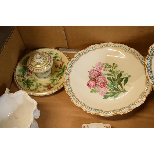 95G - A collection of 19th but mainly 20th century Staffordshire and other pottery to include comports, a ... 