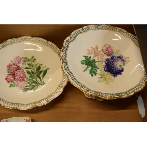 95G - A collection of 19th but mainly 20th century Staffordshire and other pottery to include comports, a ... 