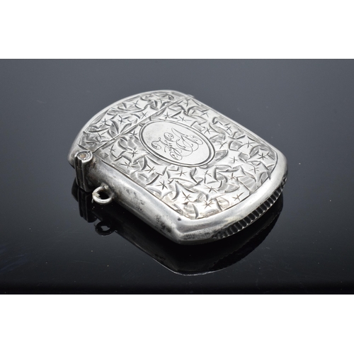 359 - Silver vesta case hallmarked for Birmingham 1910. 24.8 grams. In good condition with expected wear a... 