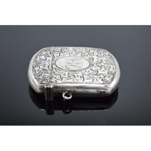 359 - Silver vesta case hallmarked for Birmingham 1910. 24.8 grams. In good condition with expected wear a... 