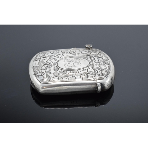 359 - Silver vesta case hallmarked for Birmingham 1910. 24.8 grams. In good condition with expected wear a... 