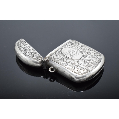 359 - Silver vesta case hallmarked for Birmingham 1910. 24.8 grams. In good condition with expected wear a... 