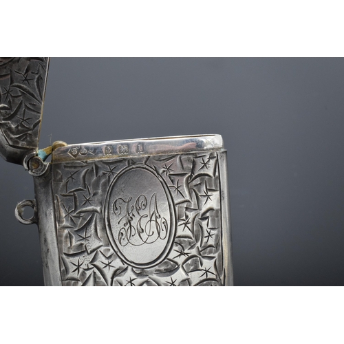 359 - Silver vesta case hallmarked for Birmingham 1910. 24.8 grams. In good condition with expected wear a... 