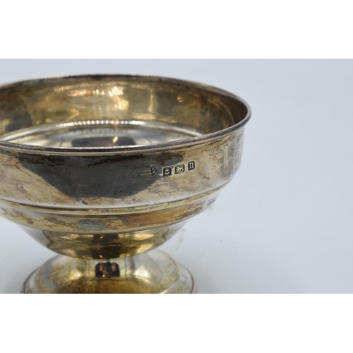 374 - Small Silver footed pedestal bowl. 32.9 grams. 8.5cm diameter. Birmingham 1912.