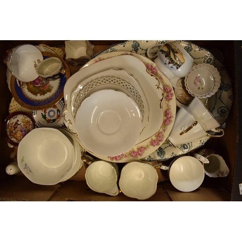 10 - A mixed collection of 19th and 20th century pottery to include a Duchess part tea set, blue and whit... 