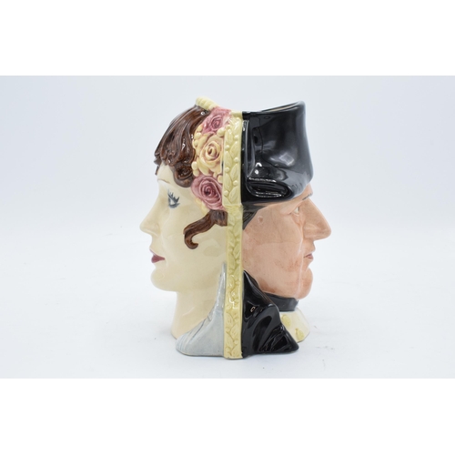 105 - Large Royal Doulton double-sided character jug of Napoleon and Josephine D6750 4736/9500. In good co... 