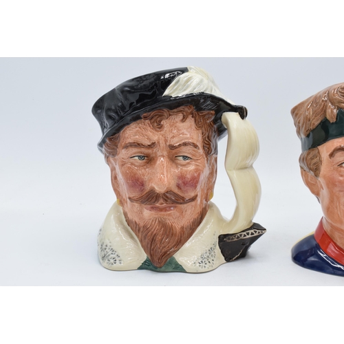 113 - Large Royal Doulton character jugs to include Sir Francis Drake D6805 and a Juggler D6835 (2). In go... 