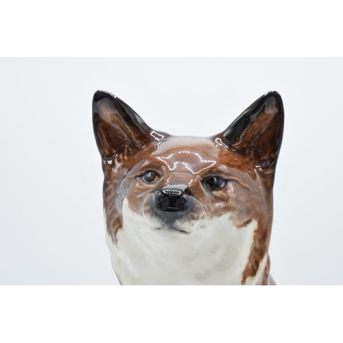 146 - Beswick Fireside Fox 2348. The top half and body of the piece is in good condition however the base ... 