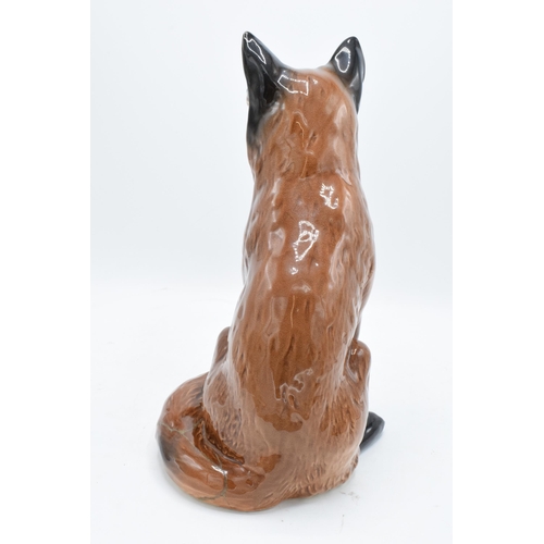 146 - Beswick Fireside Fox 2348. The top half and body of the piece is in good condition however the base ... 
