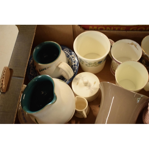 3 - A mixed collection of items to include Wedgwood, 19th century pottery, coronation mugs, a floral ros... 