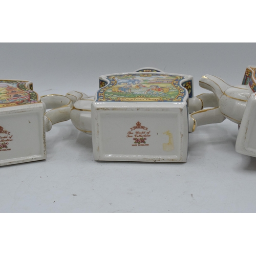 108 - A collection of Sadler The World of Tea Collection teapots to include Tea Ceremony, Ceylon Tea and C... 