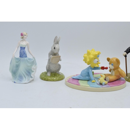 114 - A collection of pottery to include Royal Doulton figures Dinky Do HN1678, Rabbit reads the plan, Lea... 