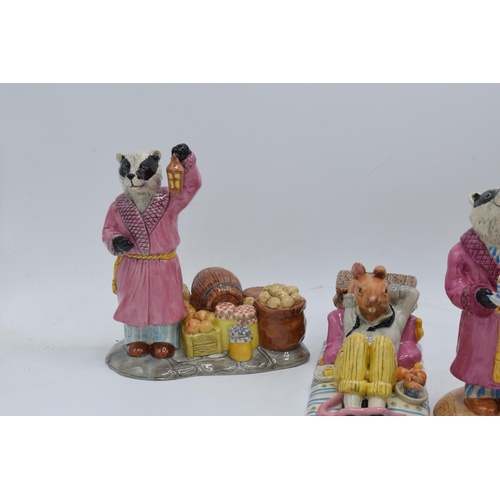 115 - A collection of Royal Doulton Wind in the Willows figures to include Who is it this time? WW6, Badge... 