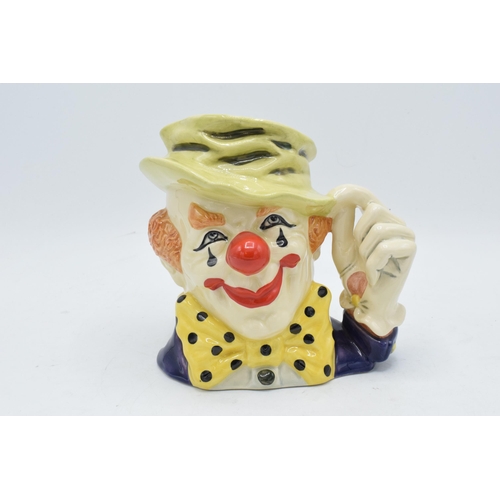 120D - Large Royal Doulton character jug The Clown D6834. In good condition with no obvious damage or resto... 