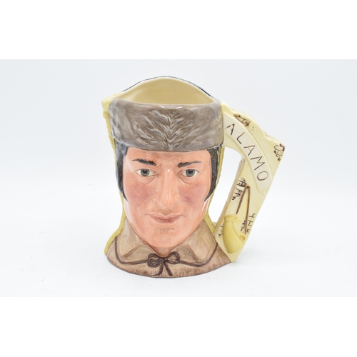 128 - Large Royal Doulton double-sided character jug Davy Crockett/ Antonio Lopez. In good condition with ... 