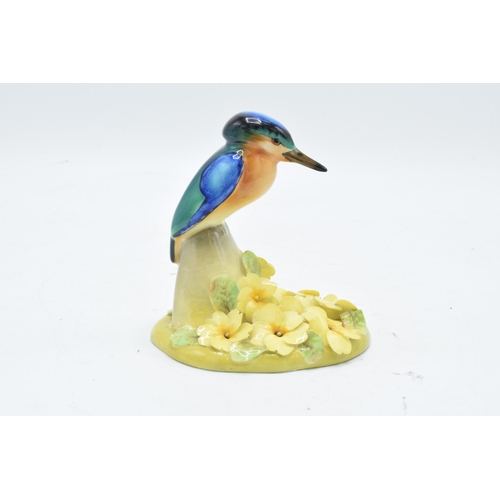 139 - Royal Doulton figure depicting a kingfisher mounted onto a floral base. Circa 1920s. 12cm tall. Gene... 