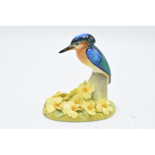 139 - Royal Doulton figure depicting a kingfisher mounted onto a floral base. Circa 1920s. 12cm tall. Gene... 