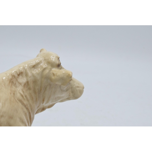 148 - Beswick Charolais Cow 3075A. In good condition with no obvious damage or restoration apart from a mi... 