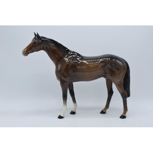 160 - Beswick large brown racehorse 1564. 28cm tall. In good condition with no obvious damage or restorati... 