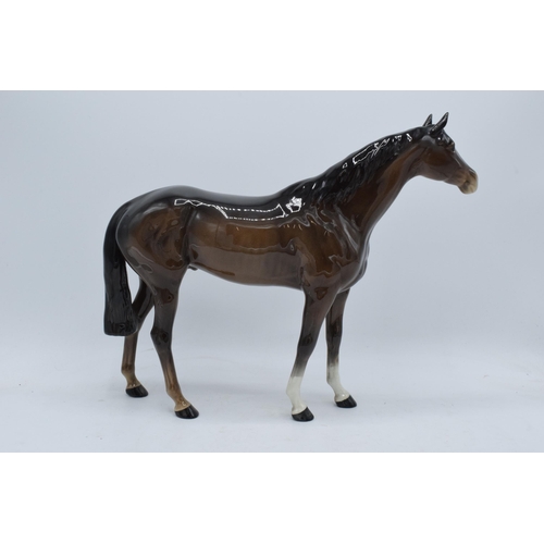 160 - Beswick large brown racehorse 1564. 28cm tall. In good condition with no obvious damage or restorati... 