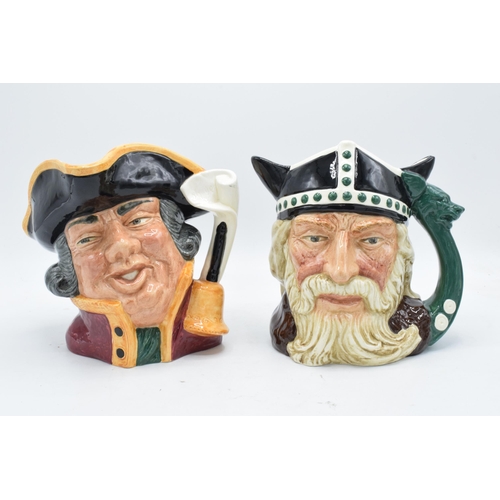 162 - A pair of Large Royal Doulton character jugs to include Viking and Town Crier (2) In good condition ... 