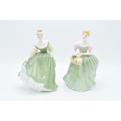 166 - Royal Doulton Lady figures to include Clarissa HN2345 and Fair Lady HN2193 (second) (2). In good con... 