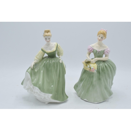 166 - Royal Doulton Lady figures to include Clarissa HN2345 and Fair Lady HN2193 (second) (2). In good con... 