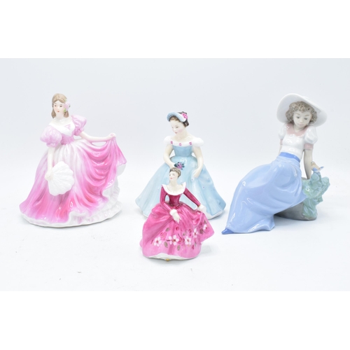 173 - A collection of lady figures to include Royal Doulton The Bridesmaid HN2196, Fragrance HN3250 (secon... 