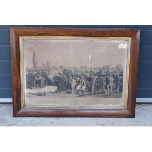 279 - A framed 19th century engraving (farming / agricultural interest)  'To his Grace The Duke of Sutherl... 