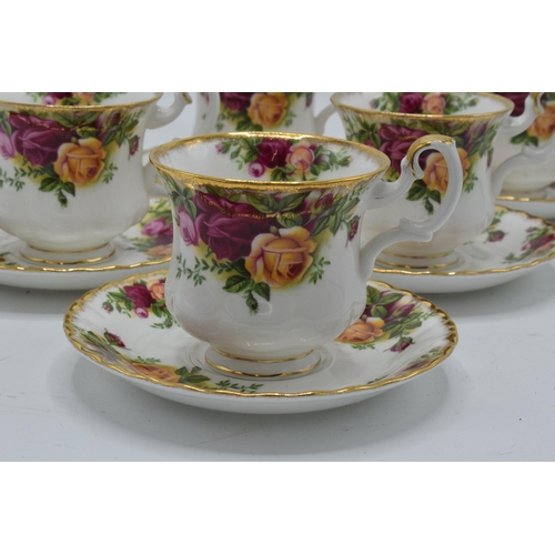 53 - A collection of Royal Albert Old Country Roses items to include 6 coffee cups and saucers (12). In g... 