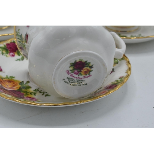 53 - A collection of Royal Albert Old Country Roses items to include 6 coffee cups and saucers (12). In g... 