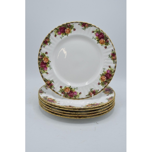 54 - A collection of Royal Albert Old Country Roses items to include 6 x 27cm diameter plates (6). In goo... 