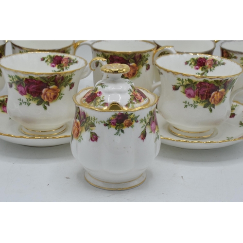 56 - A collection of Royal Albert Old Country Roses items to include 2 breakfast cups and saucers, 5 mugs... 