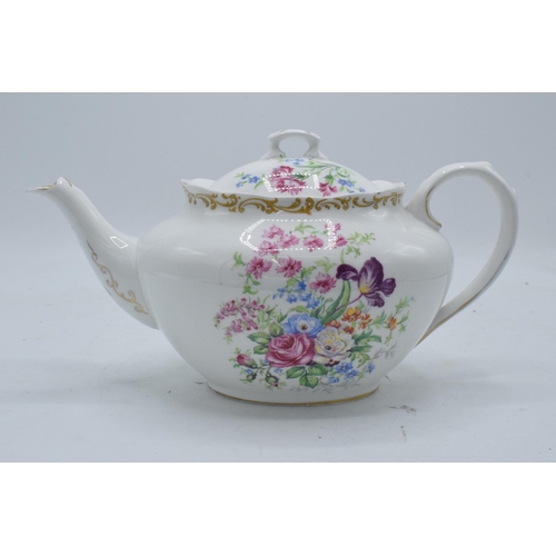 58 - Royal Albert tea pot in the Nosegay pattern. In good condition with no obvious damage or restoration... 