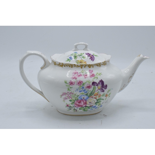 58 - Royal Albert tea pot in the Nosegay pattern. In good condition with no obvious damage or restoration... 