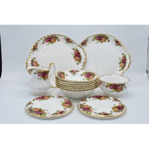 64 - A collection of Royal Albert Old Country Roses items to include 2 cake plates, 2 teapot stands, 6 bo... 