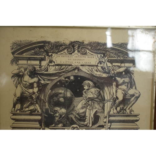 309 - University / Education interest: A framed 19th century printed University certificate 'It is hereby ... 