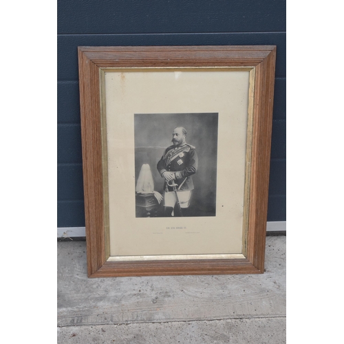 316 - A framed photo of 'H M King Edward VII' by W & D Downey, published by Marion and Co, London. 64 x 49... 