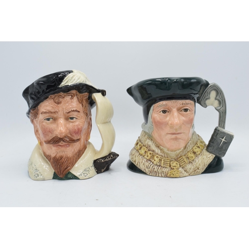 109 - A pair of large Royal Doulton character jugs to include Sir Francis Drake D6805 and Sir Thomas More ... 