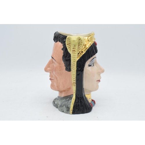 112 - Large Royal Doulton double-sided character jug Anthony and Cleopatra D6728. In good condition with n... 